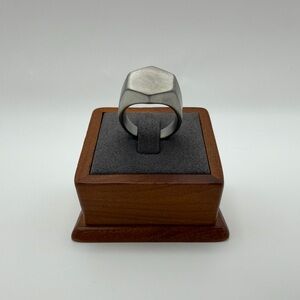 Stainless steel hexagon shape ring